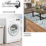 Dekoreko Kaymaz Taban Djt Salon Halısı Yıldız Deri Saçaklı İskandinav F5124