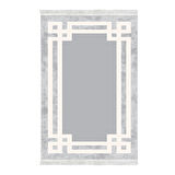 Dekoreko Kaymaz Taban Djt Salon Halısı Star Pamuk Saçaklı Modern 657M