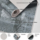 Dekoreko Kaymaz Taban Djt Salon Halısı Trend İskandinav F5132