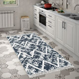 Dekoreko Kaymaz Taban Djt Mutfak Halısı Trend Saçaklı İskandinav F5128