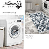 Dekoreko Kaymaz Taban Djt Mutfak Halısı Trend Saçaklı İskandinav F5128