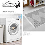 Dekoreko Kaymaz Taban Djt Mutfak Halısı Yıldız Deri Saçaklı İskandinav F5085