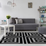 Dekoreko Kaymaz Taban Djt Salon Halısı Star Pamuk Saçaklı Modern 658M