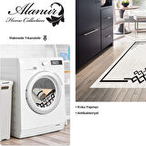 Dekoreko Kaymaz Taban Djt Mutfak Halısı Yıldız Deri Modern 1919