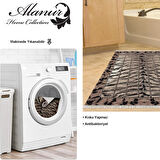 Dekoreko Kaymaz Taban Djt Banyo Halısı Trend Saçaklı Modern 1906