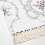 Dekoreko Kaymaz Taban Djt Salon Halısı Star Pamuk Saçaklı Modern 1494