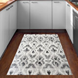 Dekoreko Kaymaz Taban Djt Mutfak Halısı Trend İskandinav F5136