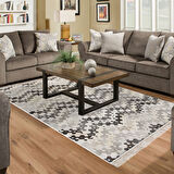 Dekoreko Kaymaz Taban Djt Salon Halısı Star Pamuk Saçaklı Modern 1675