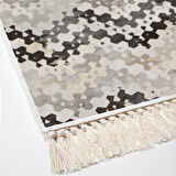 Dekoreko Kaymaz Taban Djt Salon Halısı Star Pamuk Saçaklı Modern 1675