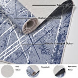 Dekoreko Kaymaz Taban Djt Salon Halısı Trend Modern M5003