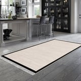 Alanur Home Kaymaz Taban Djt Banyo Mutfak Salon Halı  Trend Saçaklı Dokuma Desen E5007