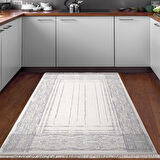 Dekoreko Kaymaz Taban Djt Mutfak Halısı Star Pamuk Saçaklı Modern M5076