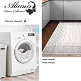 Dekoreko Kaymaz Taban Djt Mutfak Halısı Star Pamuk Saçaklı Modern M5076