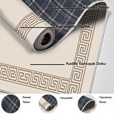 Dekoreko Kaymaz Taban Djt Mutfak Halısı Star Pamuk Modern Kt493