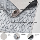 Dekoreko Kaymaz Taban Djt Salon Halısı Trend İskandinav F5079