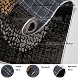 Dekoreko Kaymaz Taban Djt Salon Halısı Star Pamuk Modern E4052