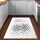 Dekoreko Kaymaz Taban Djt Mutfak Halısı Trend Modern 723