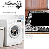 Dekoreko Kaymaz Taban Djt Mutfak Halısı Yıldız Deri Saçaklı Modern Kt494