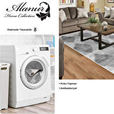 Dekoreko Kaymaz Taban Djt Salon Halısı Trend Saçaklı İskandinav F5131