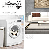 Dekoreko Kaymaz Taban Djt Salon Halısı Star Pamuk Saçaklı Modern F5006