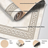 Dekoreko Kaymaz Taban Djt Salon Halısı Yıldız Deri Modern 626M