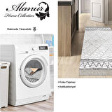 Dekoreko Kaymaz Taban Djt Mutfak Halısı Yıldız Deri Saçaklı İskandinav F5081