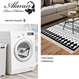 Dekoreko Kaymaz Taban Djt Salon Halısı Trend Saçaklı İskandinav M1273