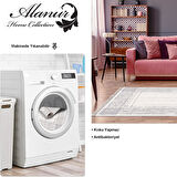 Dekoreko Kaymaz Taban Djt Salon Halısı Trend Saçaklı Modern M5076