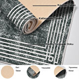 Dekoreko Kaymaz Taban Djt Salon Halısı Yıldız Deri Modern M5142