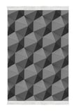 Kaymaz Dijital Mutfak & Salon Halı Trend Saçaklı Geometrik E5010