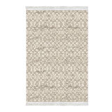 Dekoreko Kaymaz Taban Djt Banyo Halısı Trend Saçaklı Modern 757