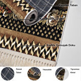 Dekoreko Kaymaz Taban Djt Salon Halısı Star Pamuk Saçaklı Modern Mu127