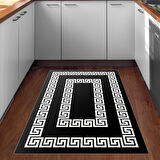 Dekoreko Kaymaz Taban Djt Mutfak Halısı Yıldız Deri Modern 650M