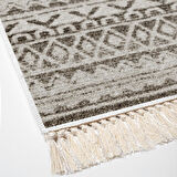 Dekoreko Kaymaz Taban Djt Salon Halısı Star Pamuk Saçaklı İskandinav F5078