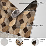 Dekoreko Kaymaz Taban Djt Mutfak Halısı Trend Saçaklı Modern 1926