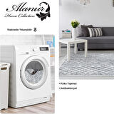 Dekoreko Kaymaz Taban Djt Salon Halısı Star Pamuk Saçaklı İskandinav F5079