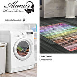 Dekoreko Kaymaz Taban Djt Banyo Halısı Star Pamuk Modern Mu136