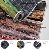 Dekoreko Kaymaz Taban Djt Banyo Halısı Star Pamuk Modern Mu136