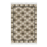 Dekoreko Kaymaz Taban Djt Mutfak Halısı Yıldız Deri Saçaklı Modern 1913