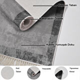 Dekoreko Kaymaz Taban Djt Salon Halısı Trend Saçaklı Modern 1921