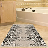 Dekoreko Kaymaz Taban Djt Banyo Halısı Star Pamuk Saçaklı İskandinav Mu123