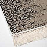 Dekoreko Kaymaz Taban Djt Banyo Halısı Star Pamuk Saçaklı İskandinav Mu123