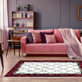 Dekoreko Kaymaz Taban Djt Salon Halısı Star Pamuk Modern M5129