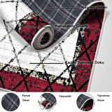 Dekoreko Kaymaz Taban Djt Salon Halısı Star Pamuk Modern M5129