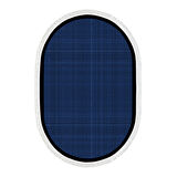 Alanur Home Kaymaz Taban Djt Banyo Mutfak Salon Halı  Trend Saçaklı Oval Dokuma Desen E5007