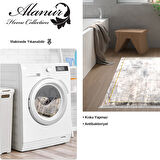 Dekoreko Kaymaz Taban Djt Banyo Halısı Star Pamuk Saçaklı Modern M12271