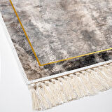 Dekoreko Kaymaz Taban Djt Banyo Halısı Star Pamuk Saçaklı Modern M12271