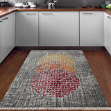 Dekoreko Kaymaz Taban Djt Mutfak Halısı Trend Saçaklı Modern E4052