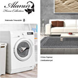 Dekoreko Kaymaz Taban Djt Salon Halısı Trend Saçaklı Modern M5001