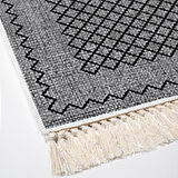 Dekoreko Kaymaz Taban Djt Salon Halısı Trend Saçaklı Modern M5001